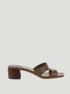 45mm Ellison Leather Sandal Mule