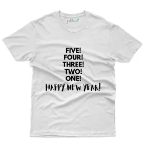 5, 4, 3, 2, 1 Happy New Year T-shirt - New Year Collection