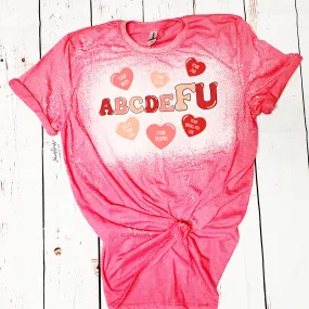 ABCDEFU Bleached Shirt