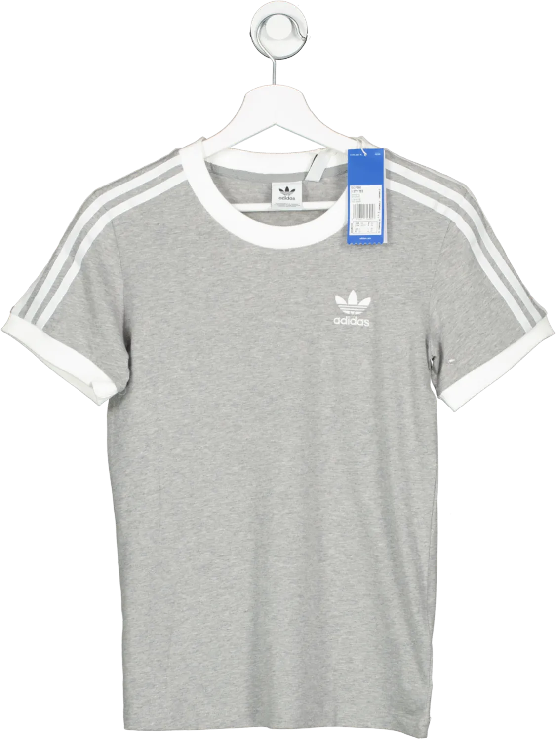 adidas Grey Adicolor Classic 3-stripes T-shirt BNWT UK XS