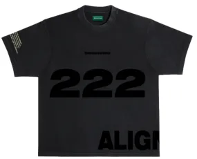 ALIGNMENT 222 TEE VINTAGE BLACK