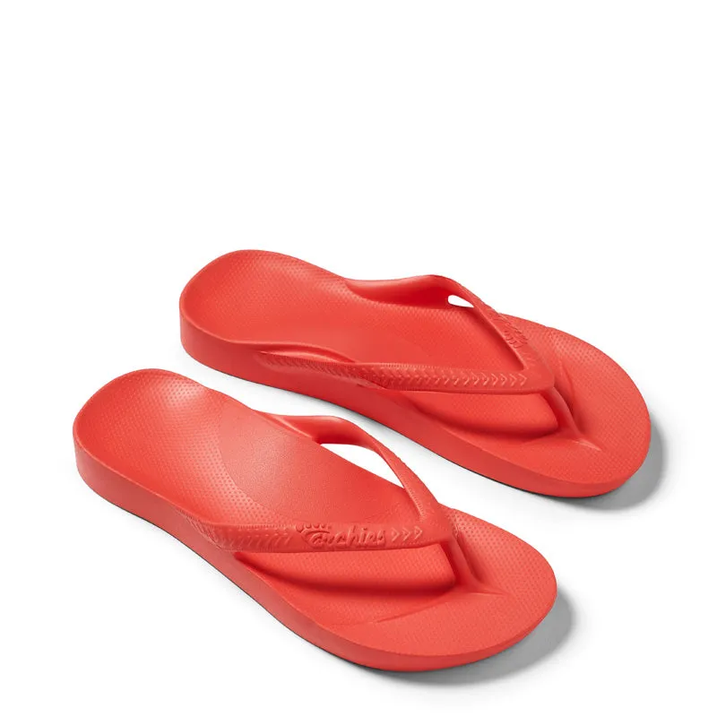 ARCH SUPPORT THONGS - CORAL