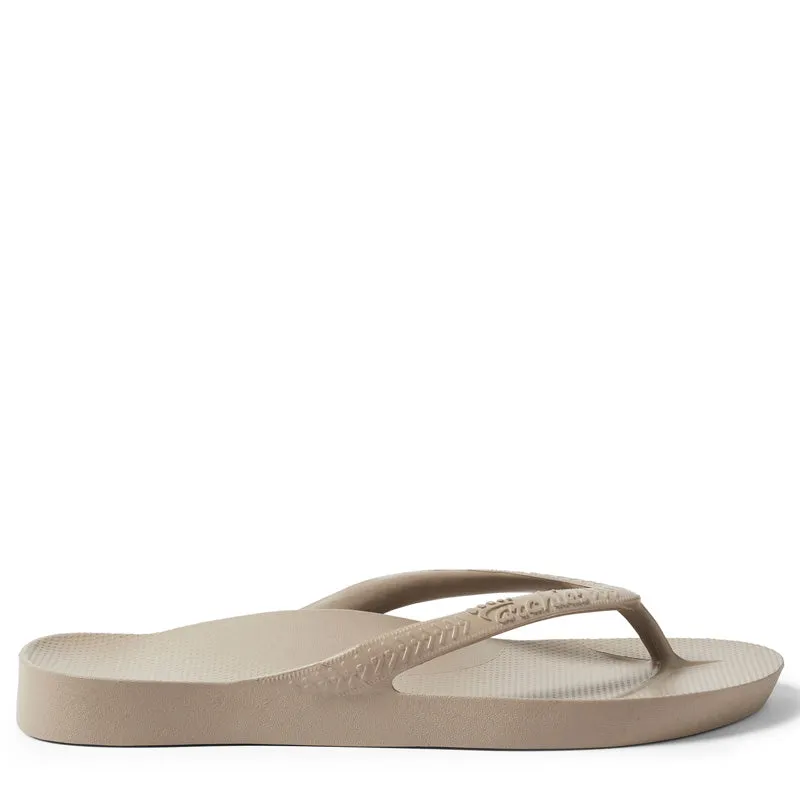 ARCH SUPPORT THONGS - TAUPE