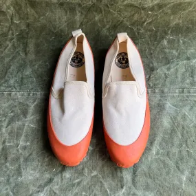 ARCHIVE SALE - MARINE SLIP ON, ECRU/ORANGE