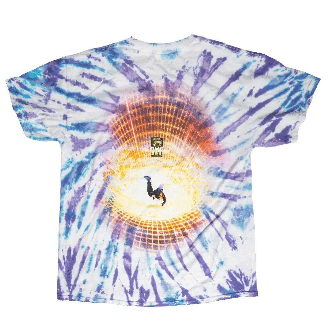 Astroworld Flame Guy Tie Dye tee