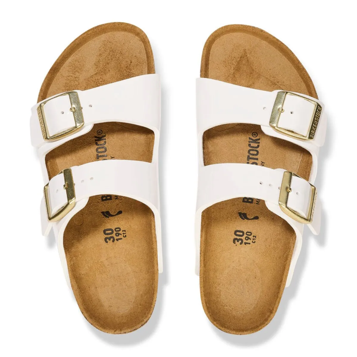 Birkenstock Girl's Arizona Patent White