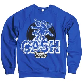 Cash Angel Cherub - Royal Blue Crewneck Sweatshirt