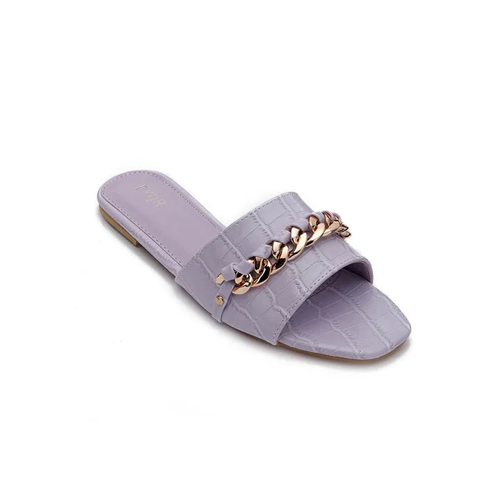 Chain Detailed Slide Sandal MY 226