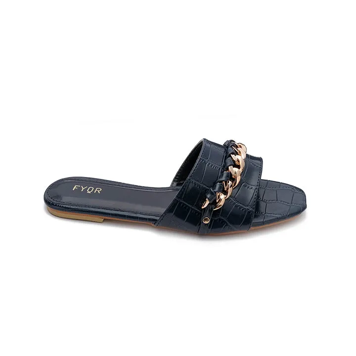 Chain Detailed Slide Sandal MY 226