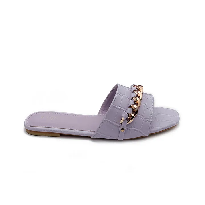 Chain Detailed Slide Sandal MY 226