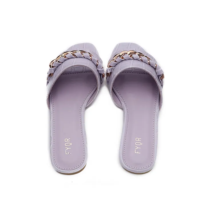 Chain Detailed Slide Sandal MY 226