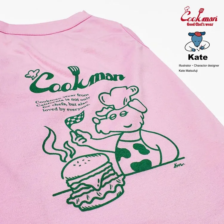 Cookman Dog T-shirts - Kate Dog chef : Pink