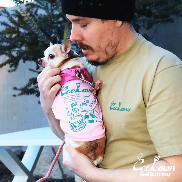 Cookman Dog T-shirts - Kate Dog chef : Pink