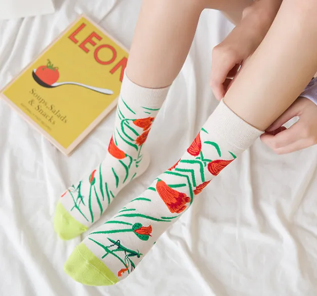 Crew Socks | Funky Socks - Grasshopper