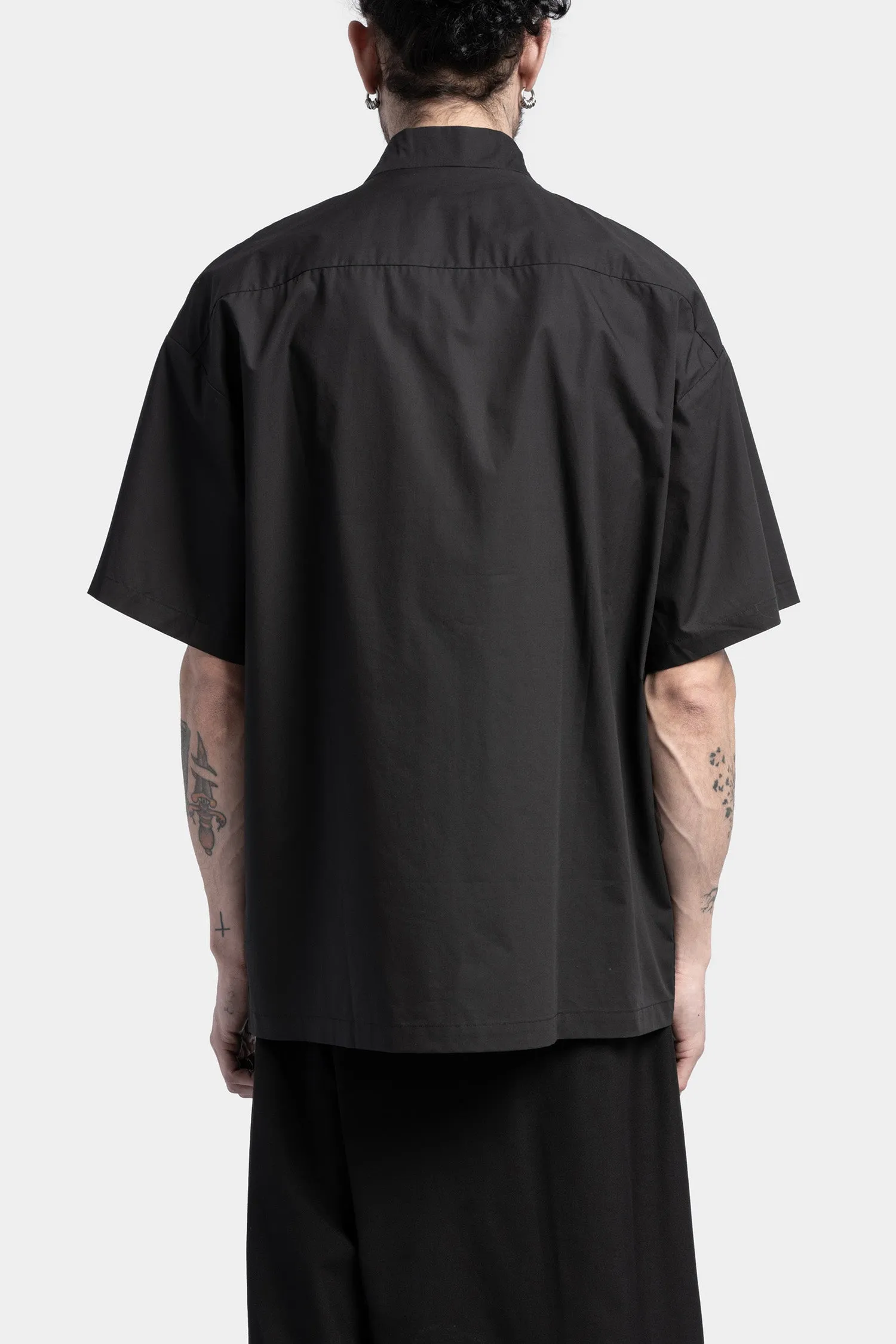 Deconstructed short sleeve shirt