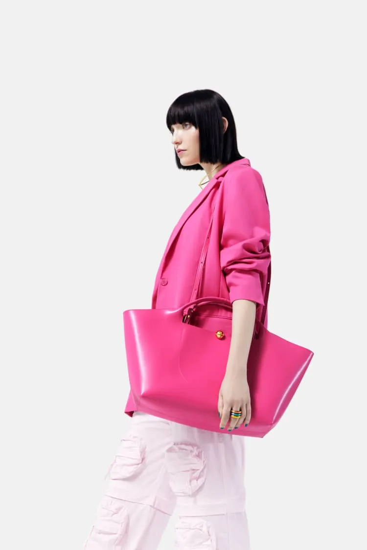 Designer pink tote bags