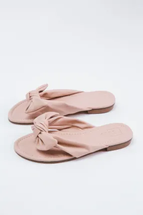 Dharma Bow Slip On Sandal, Nude | Shushop