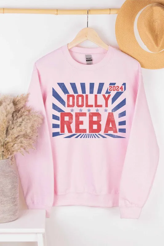 DOLLY REBA 2024 GRAPHIC SWEATSHIRT PLUS SIZE