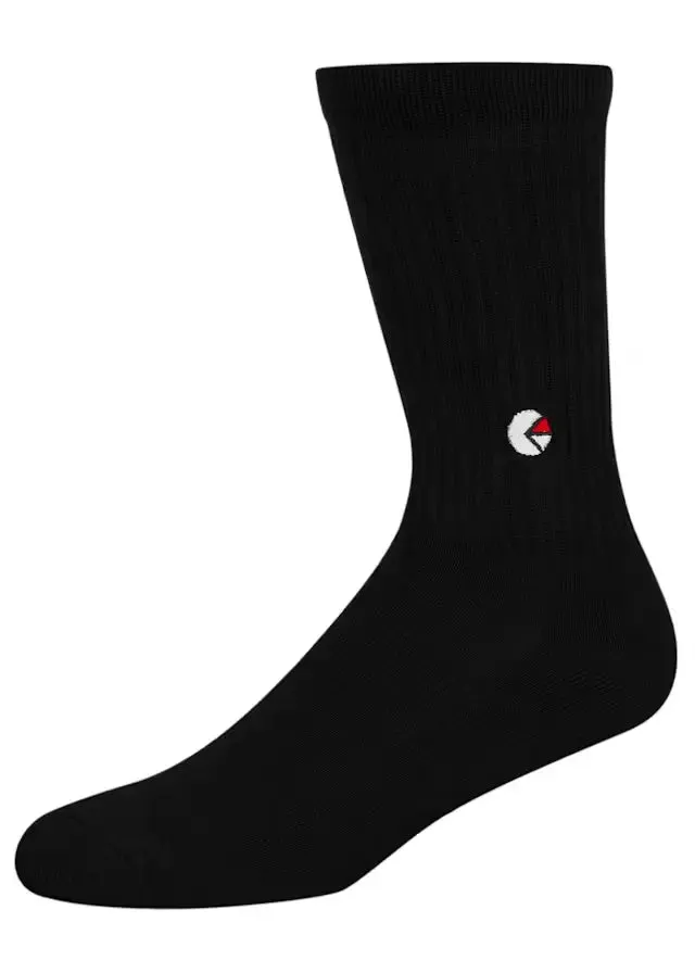 ETHIKA WHITE LOGO CREW SOCKS