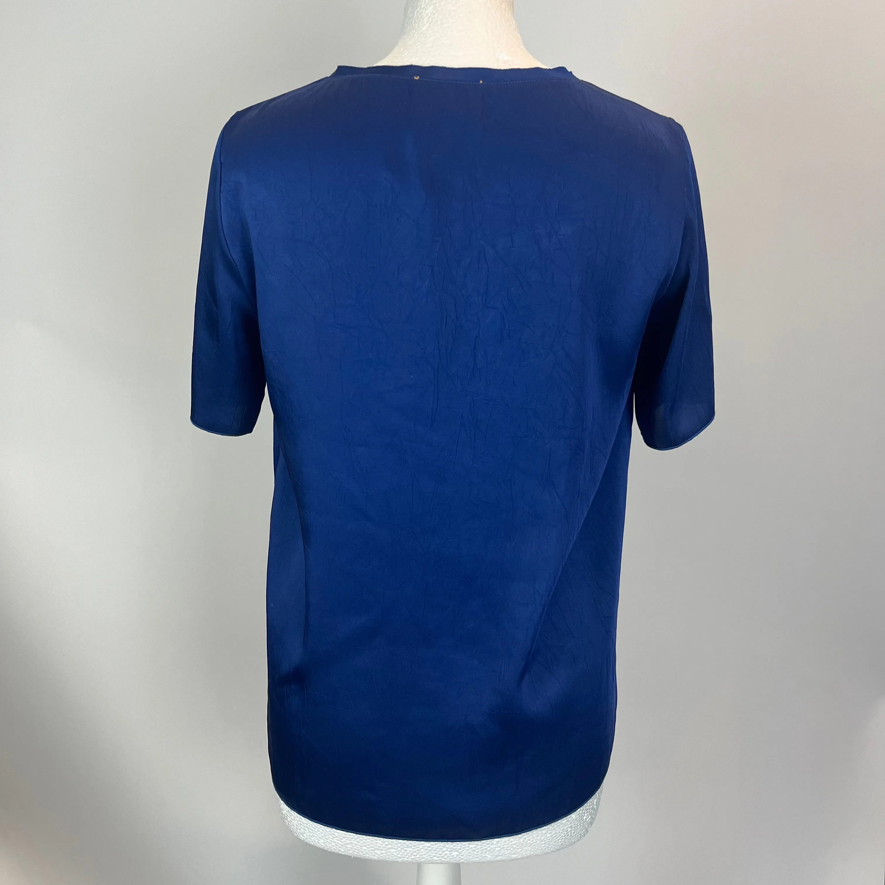 Forte Forte Brand New Cobalt Silky Textured Tee Top XS