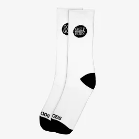 Golf Gods Long Socks in White