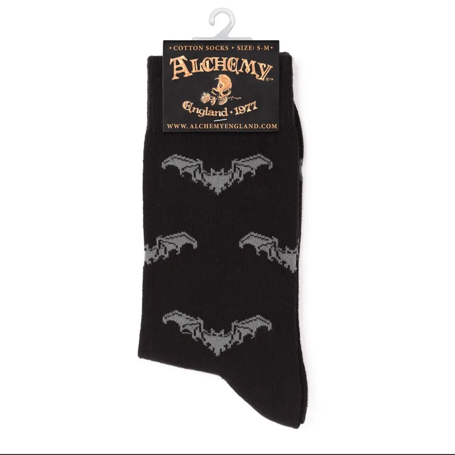 Gothic Bat Socks