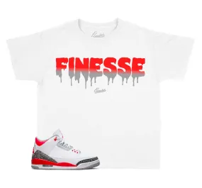 Kids - Fire Red 3 Finesse Shirt