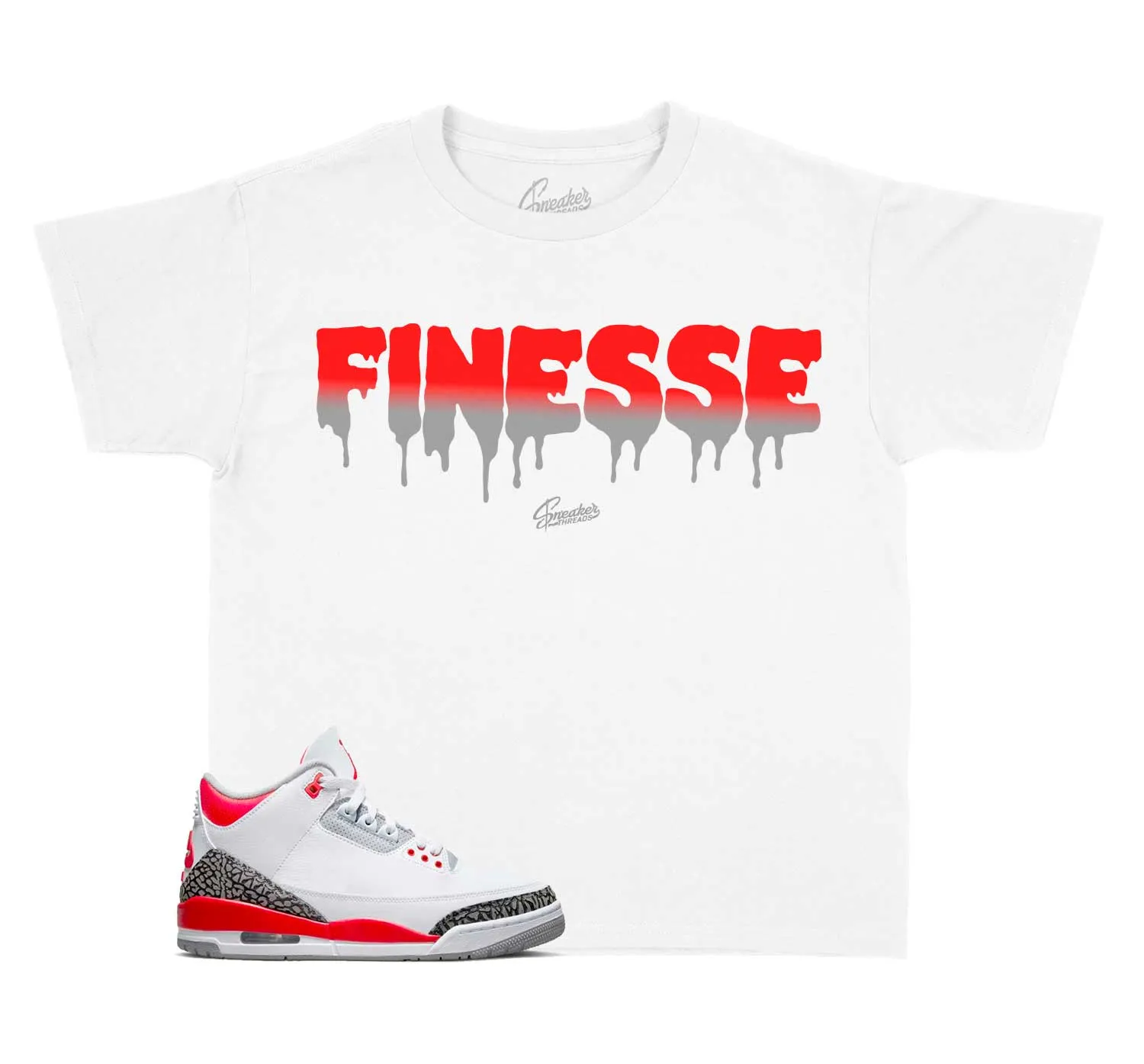 Kids - Fire Red 3 Finesse Shirt