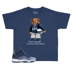 Kids Midnight Navy 11 Shirt - Icy Bear - Navy