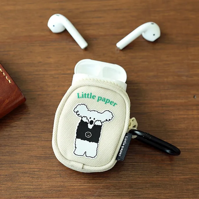 Little Paper Airpods/Pro Galaxy Buds Pouches Bags Cute Purses Bags Carrying Keyring