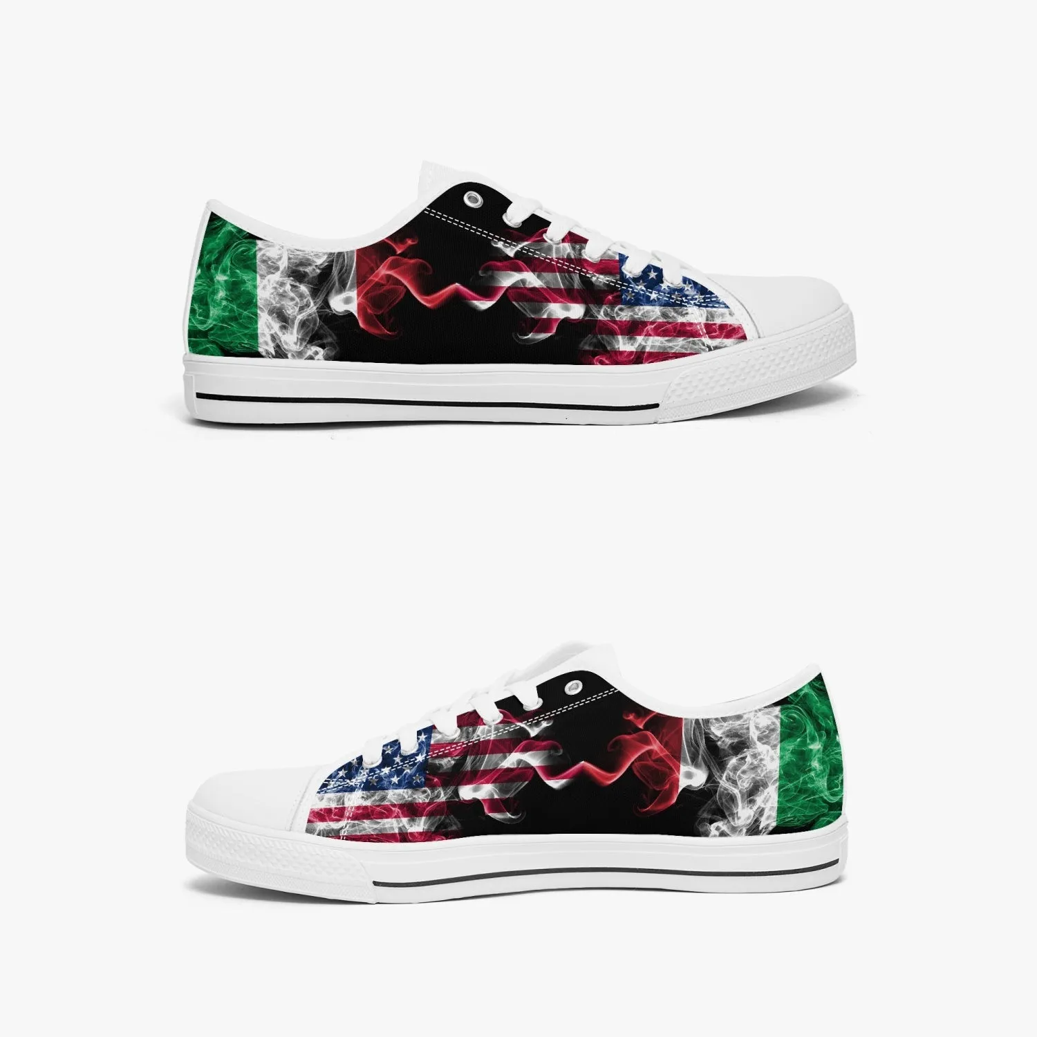 Low-Top Shoes - Italian American Flag