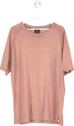 MP Pink Exposed Hem T Shirt UK L