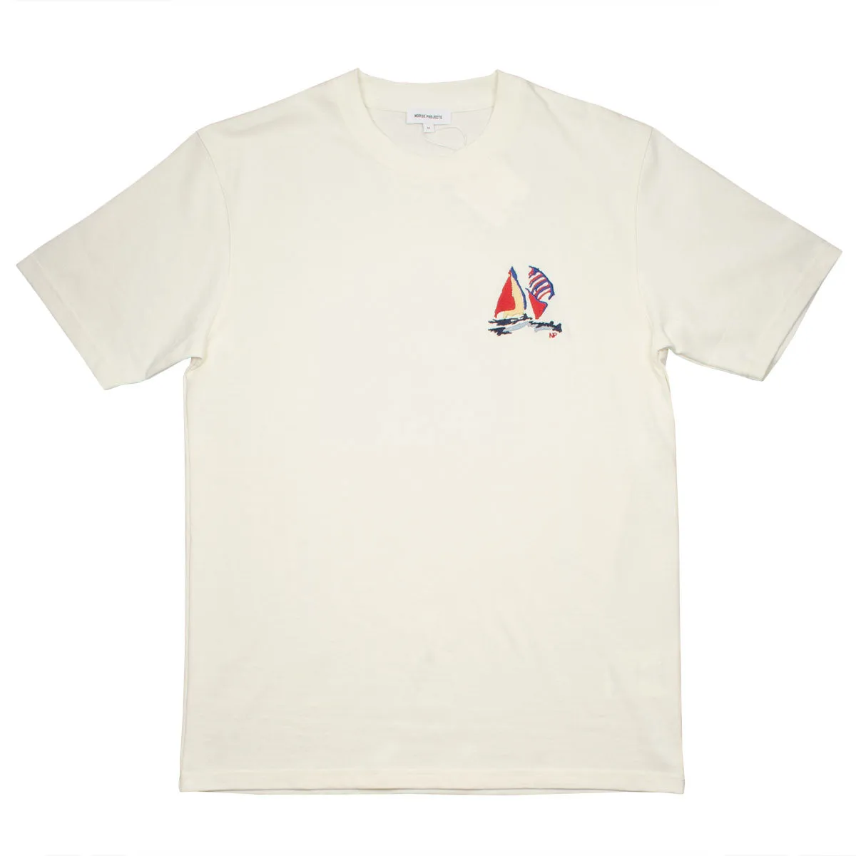 Norse Projects - Johannes Boat Embroidery T-shirt - Ecru