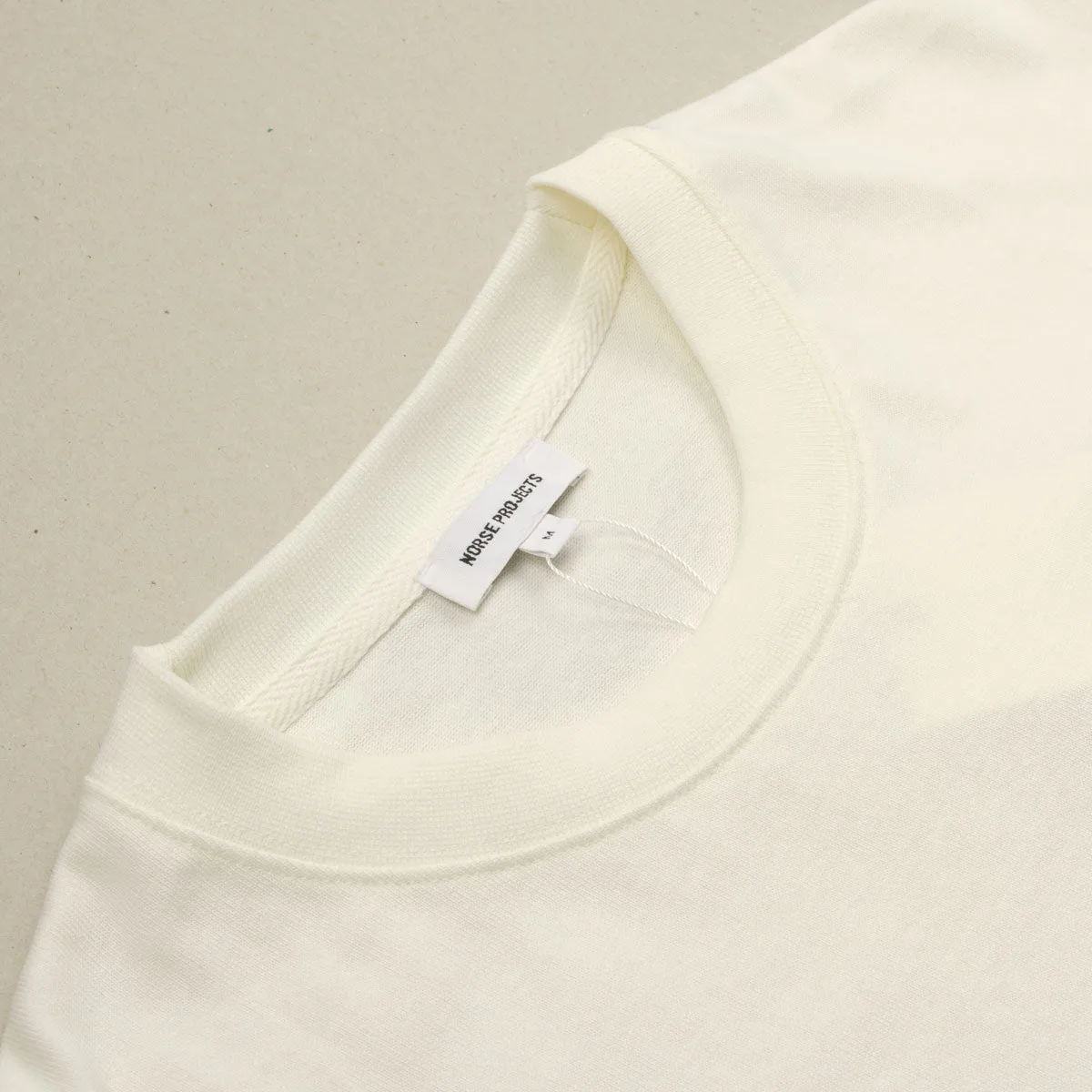 Norse Projects - Johannes Boat Embroidery T-shirt - Ecru