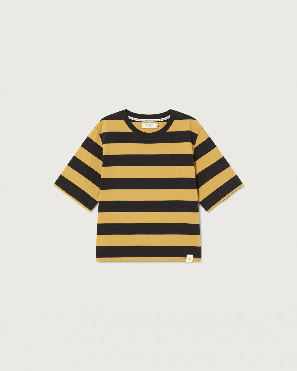 Ochre Stripes Lucia Organic Cotton T-Shirt