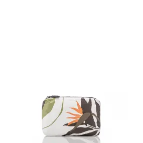 Painted Birds Mini Pouch / Neutrals