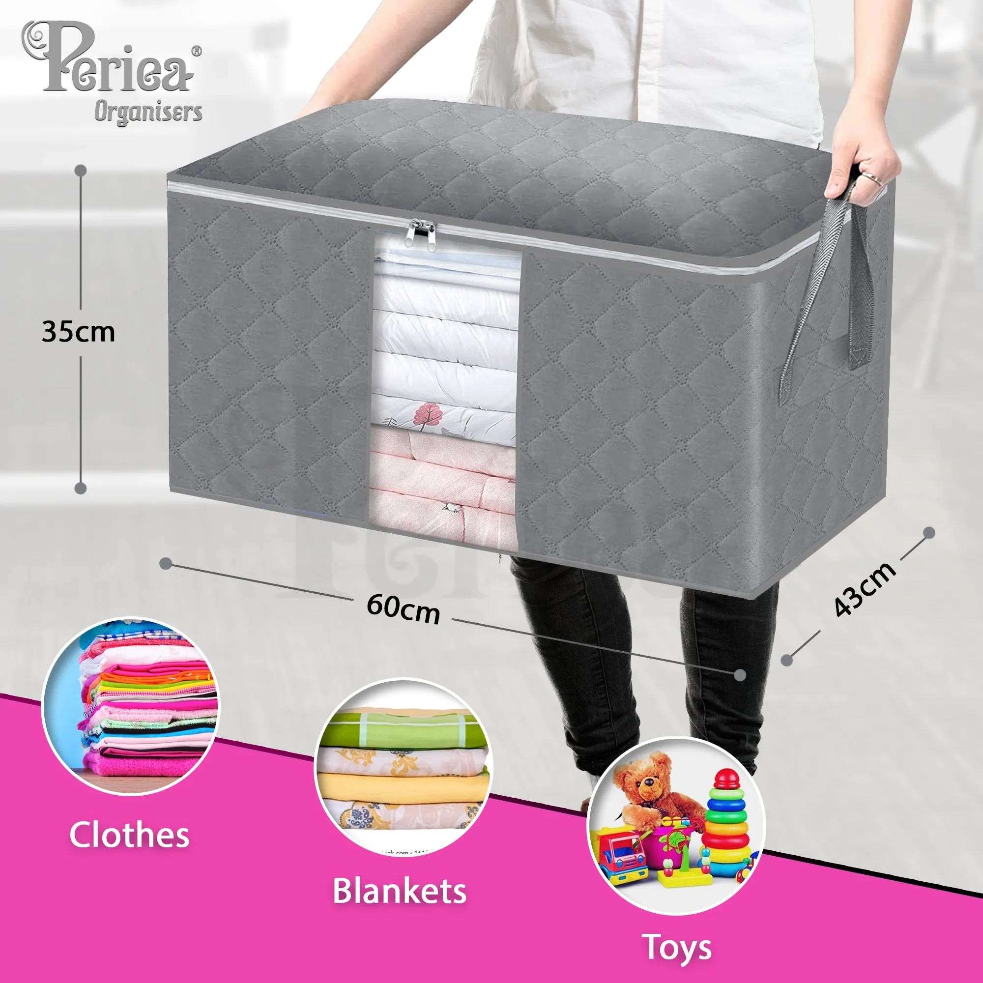 Periea 3 Pack Storage Organiser