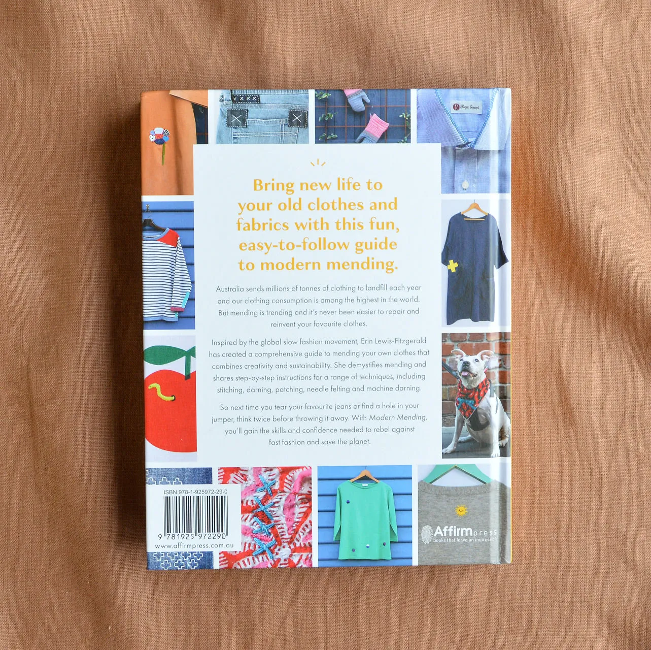 "Modern Mending" Hardcover Book by Erin Lewis-Fitzgerald