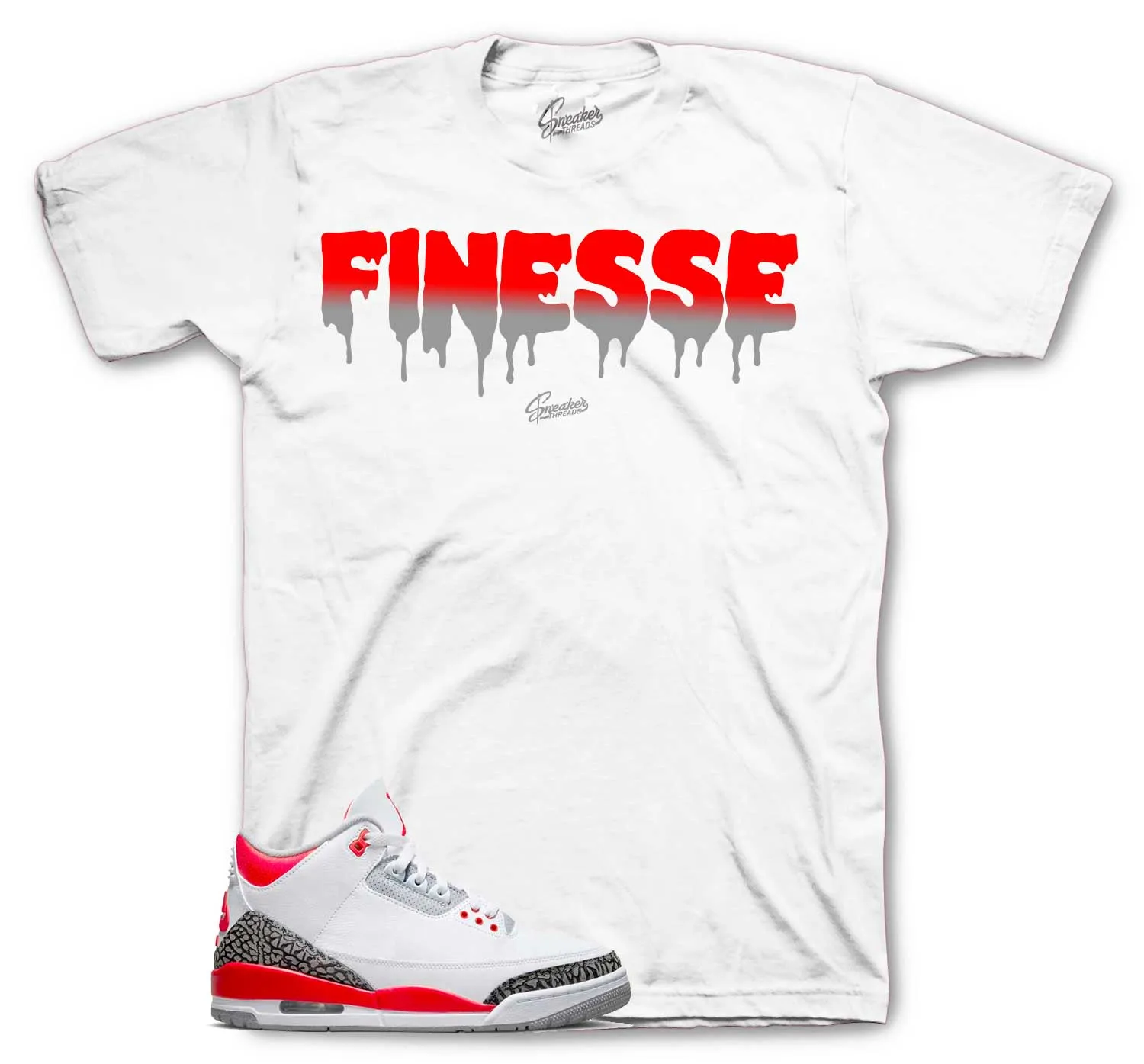 Retro 3 Fire Red  Finesse Shirt