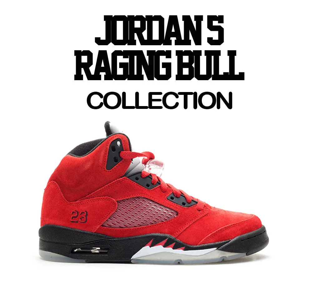 Retro 5 Raging Bull Shirt - DPE - Red