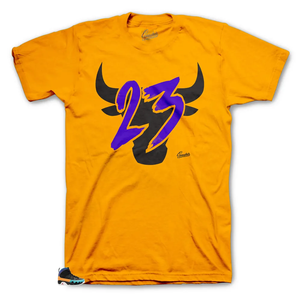 Retro 9 Dream It Shirt - Toro - Gold