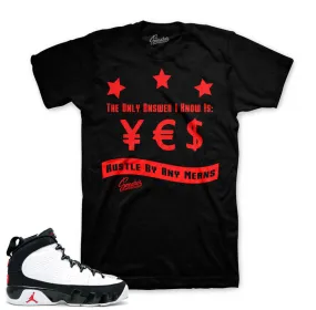 Retro 9 OG Shirt - Answer - Black