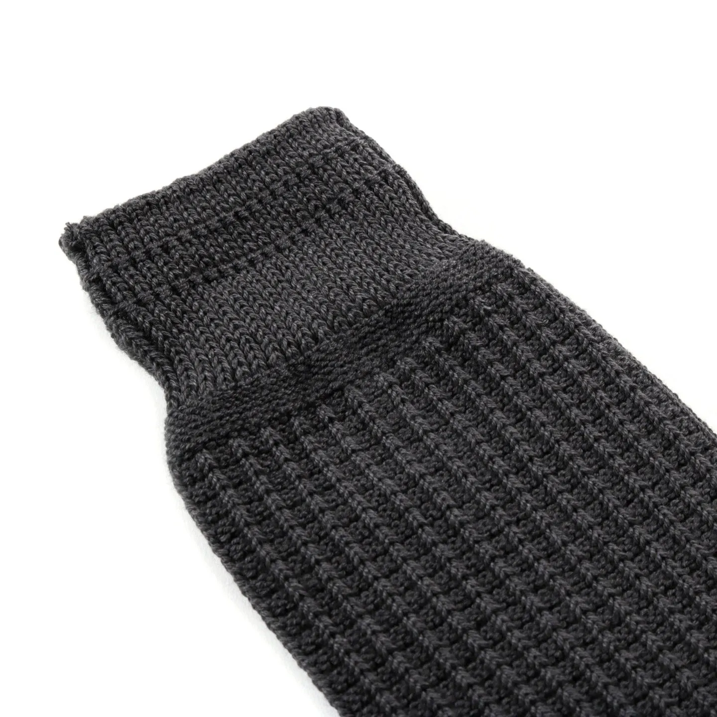 ROTOTO COTTON WAFFLE SOCKS D.GRAY