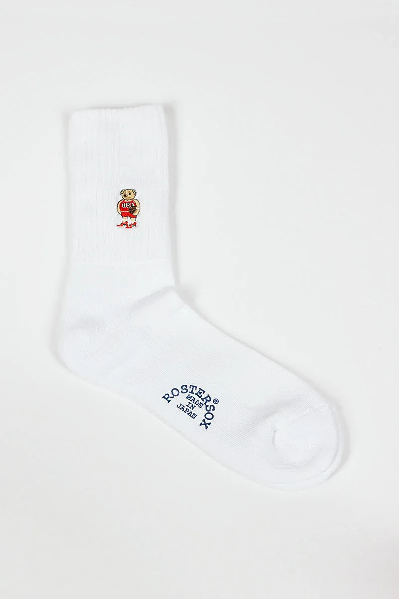 RS-198 Team Bear Socks White