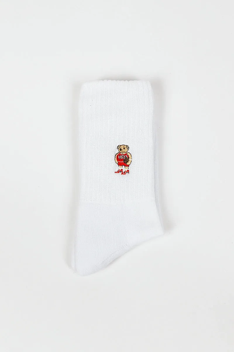 RS-198 Team Bear Socks White