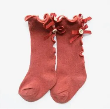 Ruffle Bow Socks