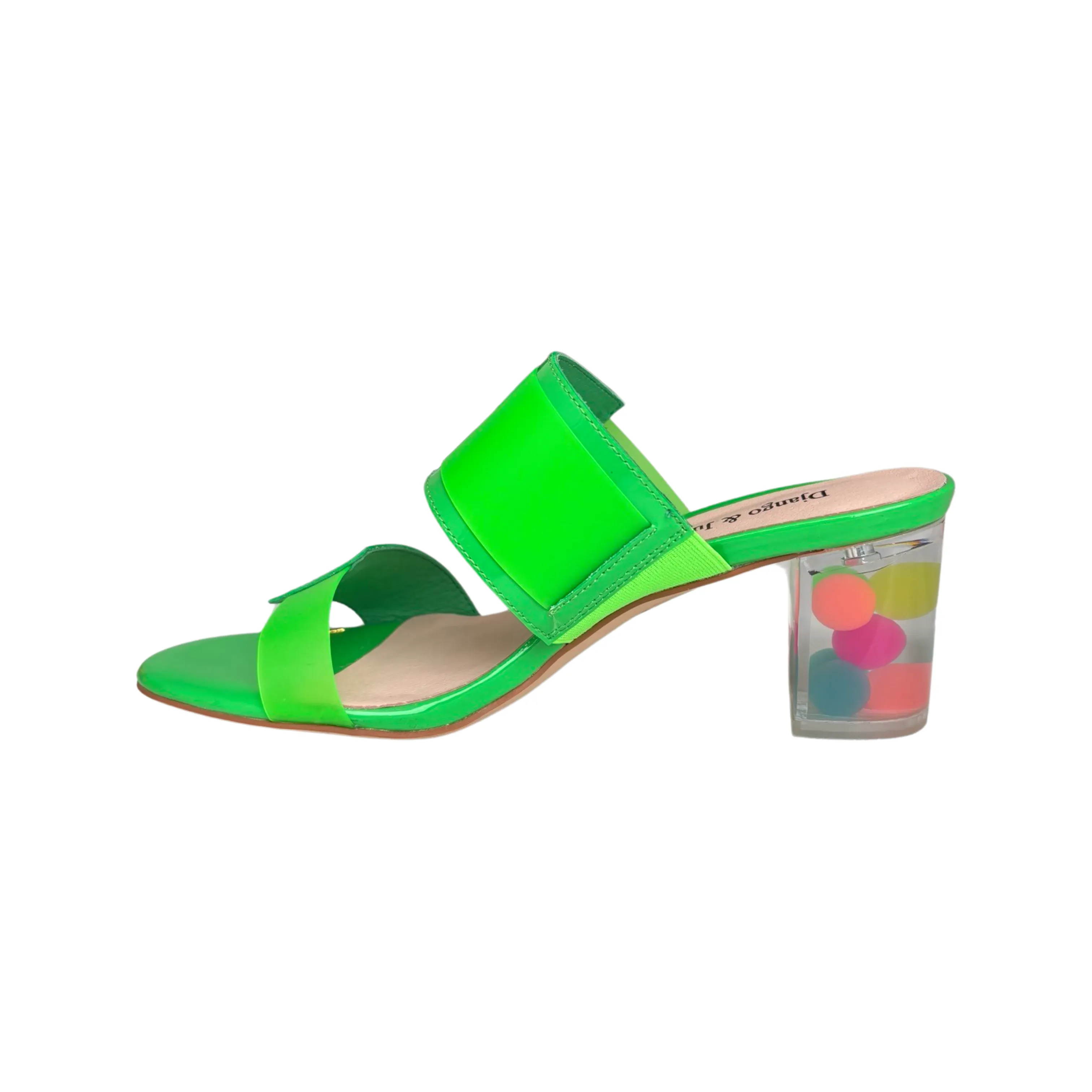 Sistel Lime Bubble Heel Slide