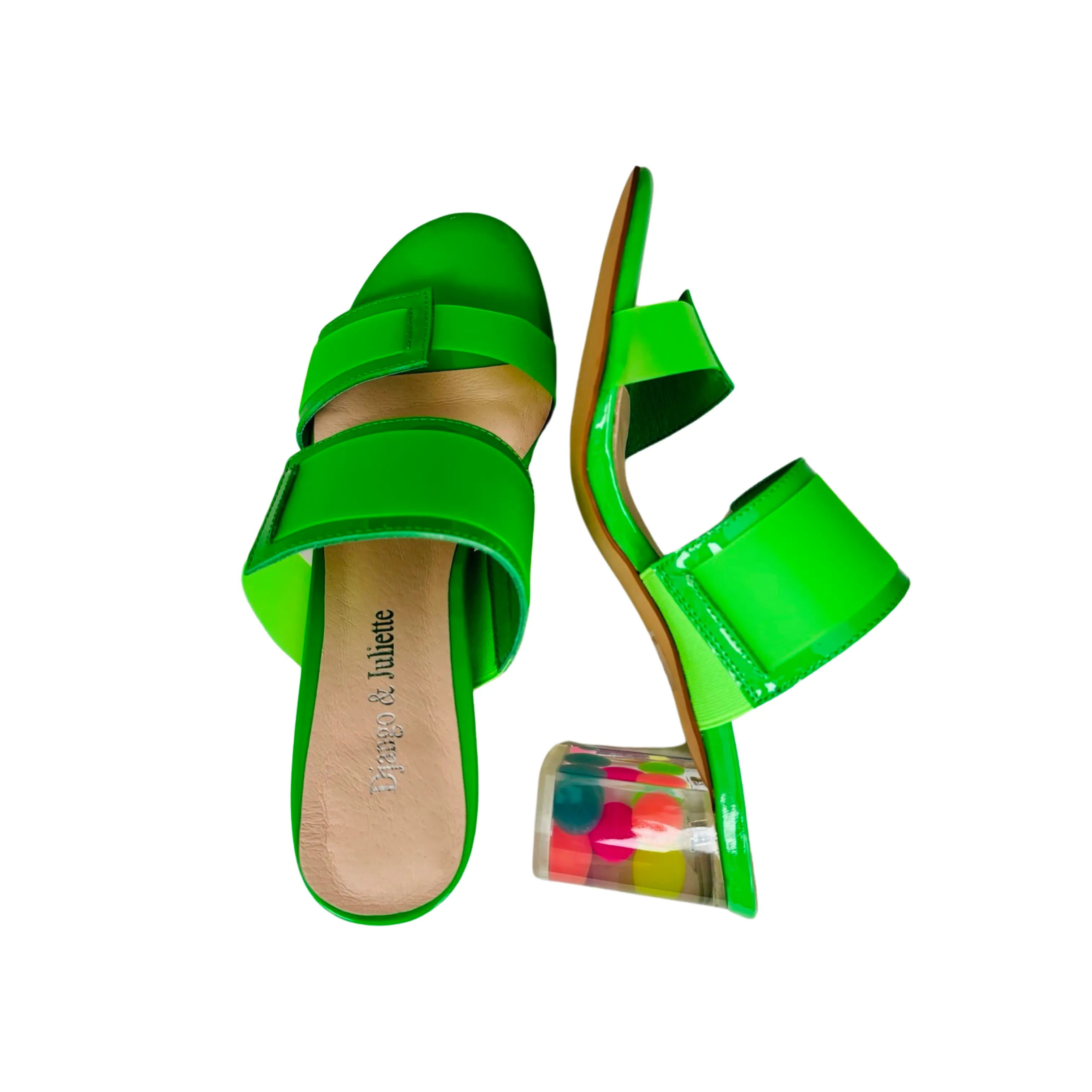 Sistel Lime Bubble Heel Slide