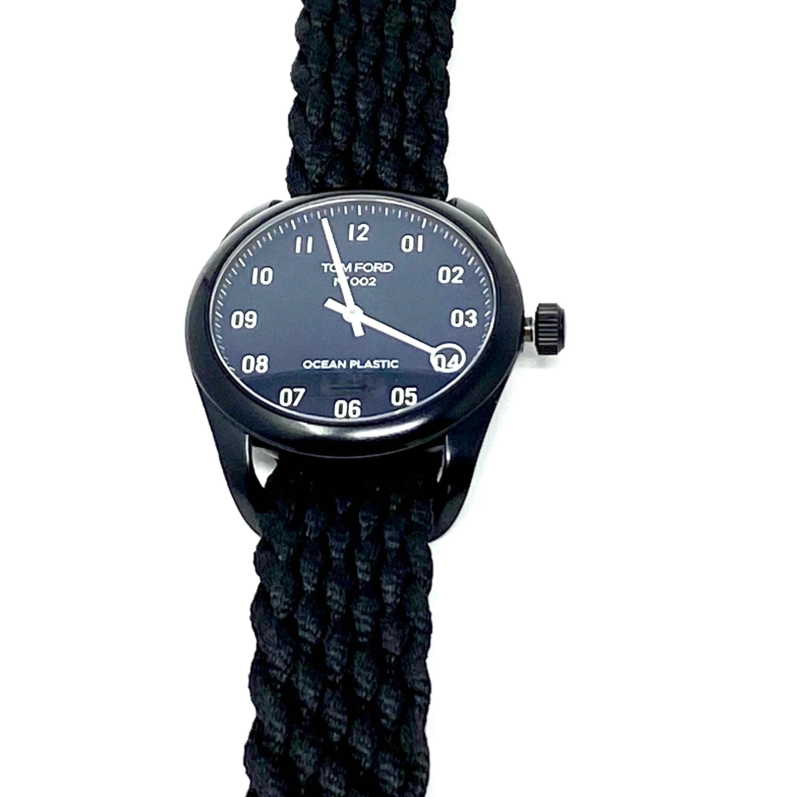 Tom Ford Ocean Plastic 002 Watch in Black 40mm