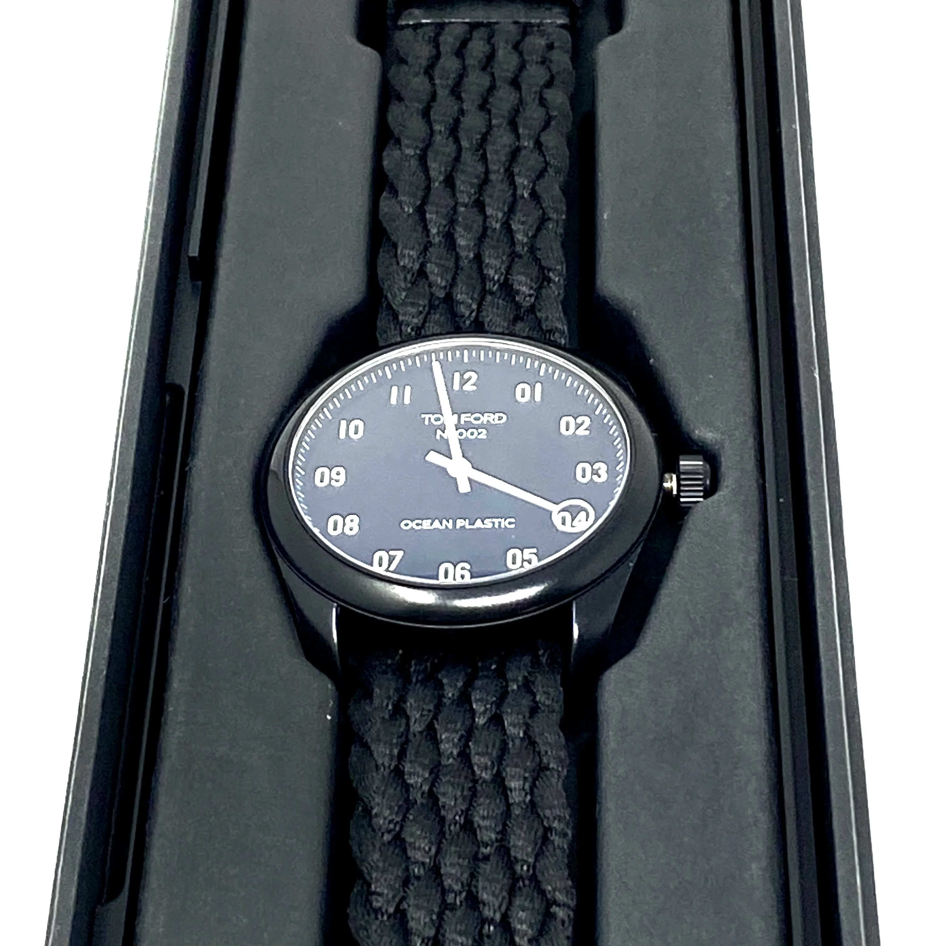 Tom Ford Ocean Plastic 002 Watch in Black 40mm